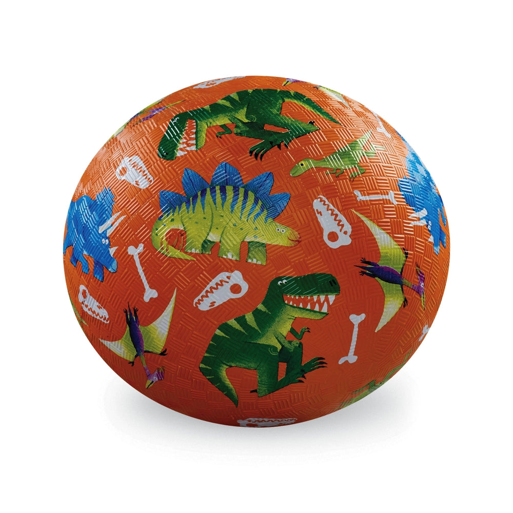 Crocodile Creek 5 Inch Rubber Ball - Dinosaur Dig