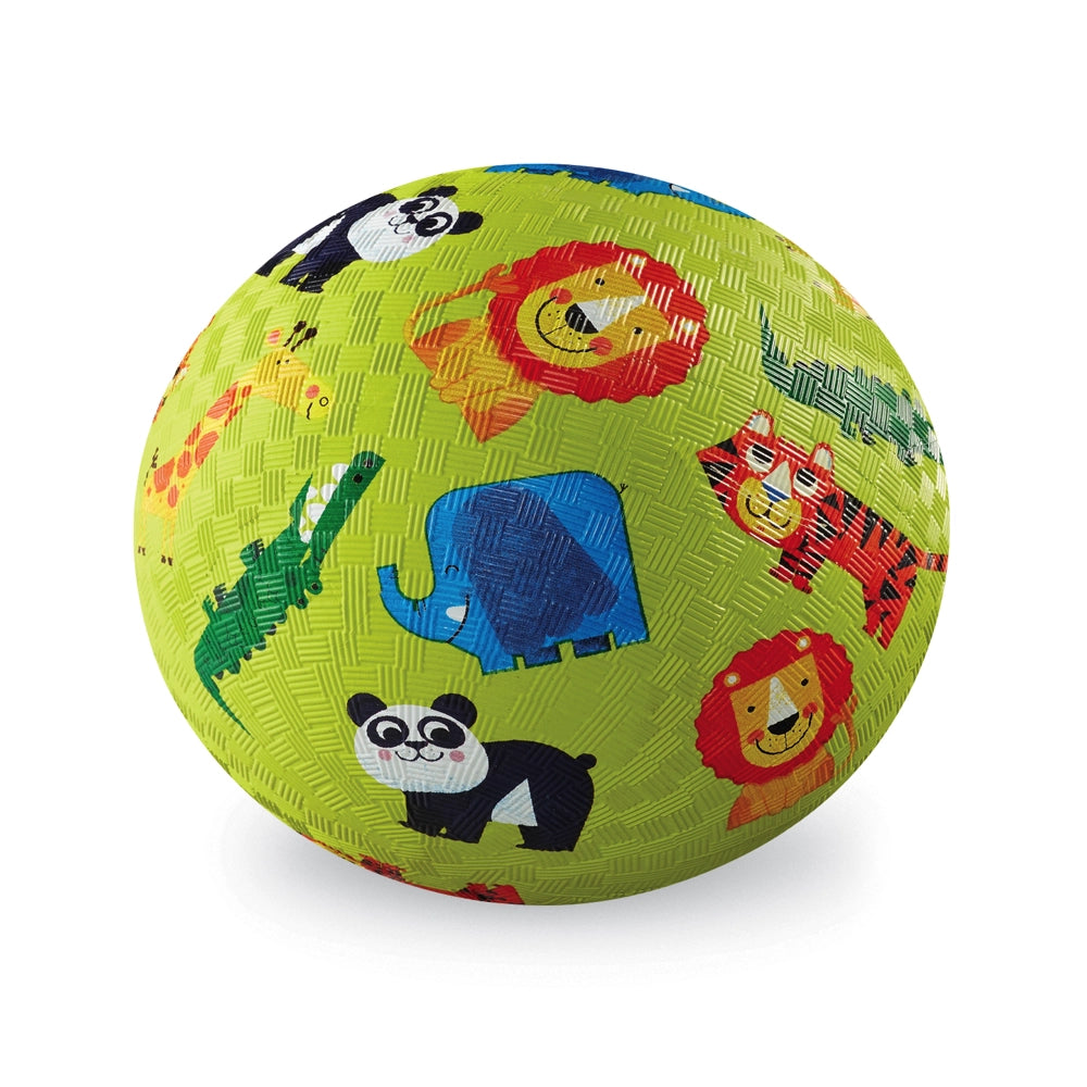 Crocodile Creek 7 Inch Rubber Ball - Jungle