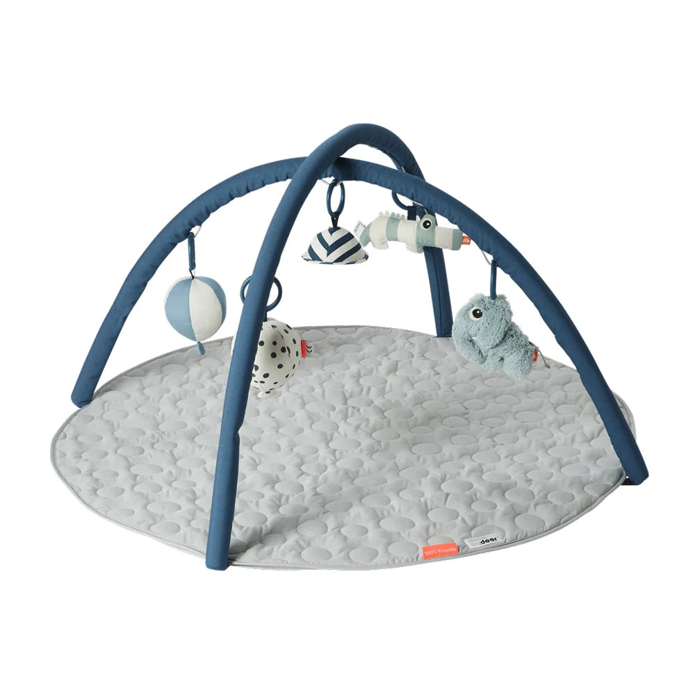 Done by Deer Activity Play Mat - Deer Friends Blue