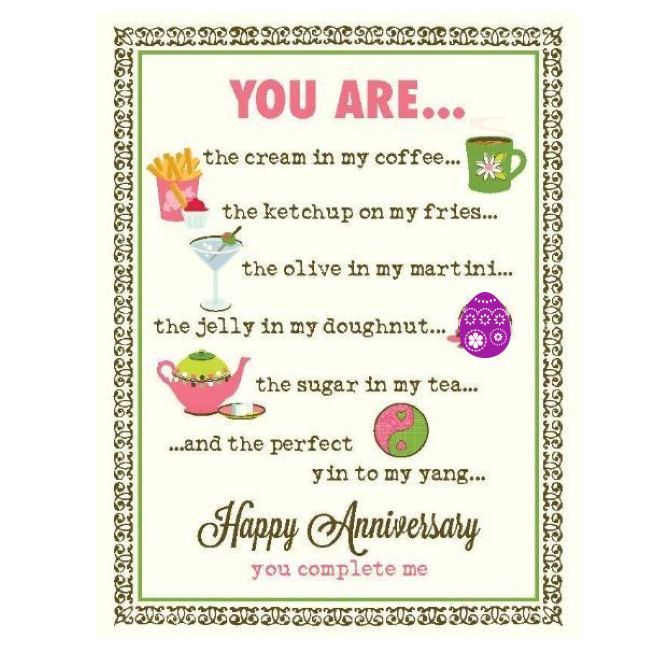 yellow bird paper greetings - you are anniversary card