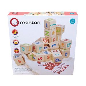 Mentari Toys Alphabet Spelling Blocks