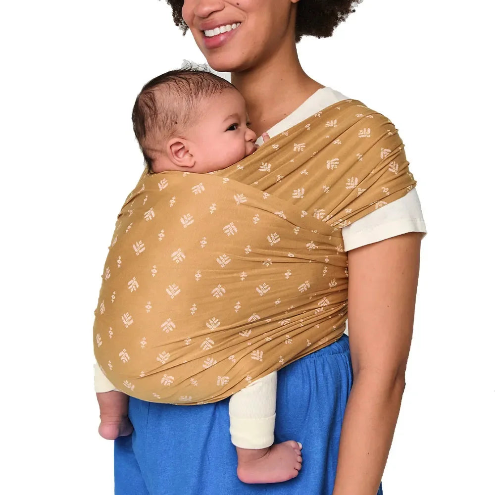 Ergo Baby Aura Baby Wrap Sustainable Wrap - Camel Harvest