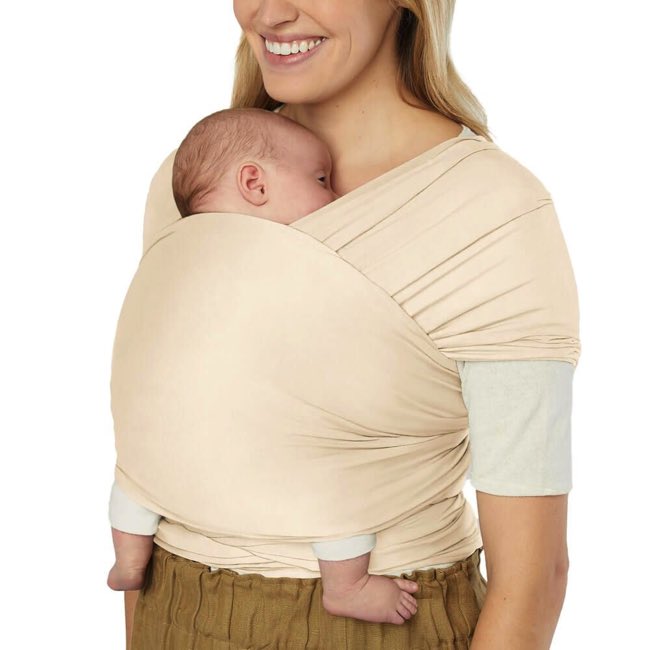 Ergo Baby Aura Baby Wrap Sustainable Knit - Cream