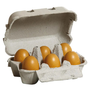 Erzi Grocer's Shop Play Food - Eggs, Brown Sixpack