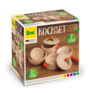 Erzi Wooden Play Cooking Set - Nature