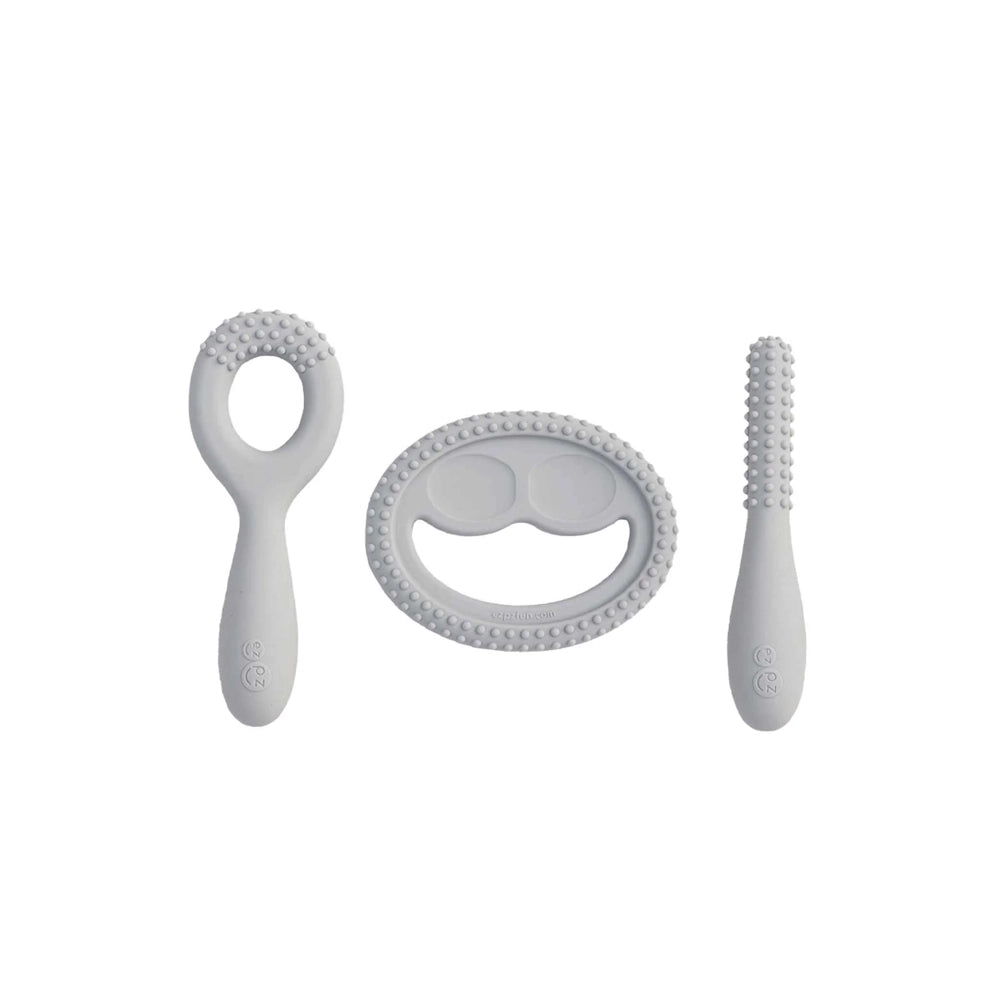 EzPz Oral Development Tools 3pk in Pewter