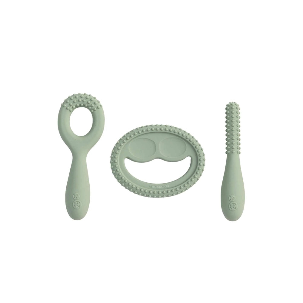 EzPz Oral Development Tools 3pk in Sage