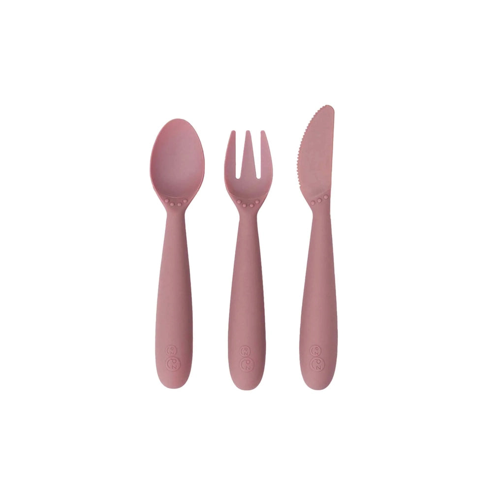 EzPz Happy Utensils in Blush