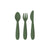 EzPz Happy Utensils in Olive