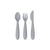 EzPz Happy Utensils in Pewter