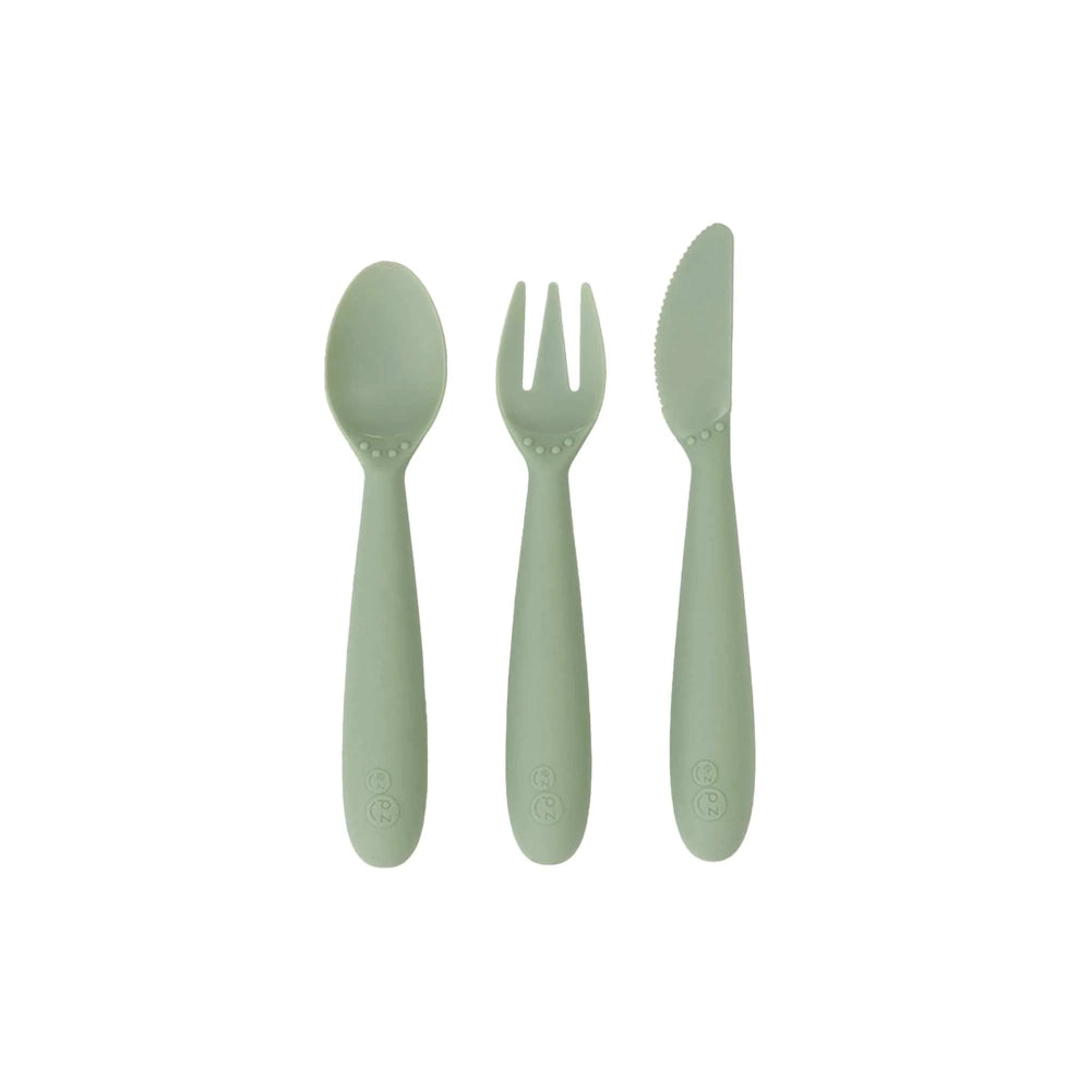 EzPz Happy Utensils in Sage
