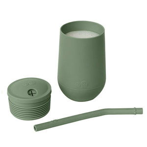 ezpz happy cup + straw training system - olive