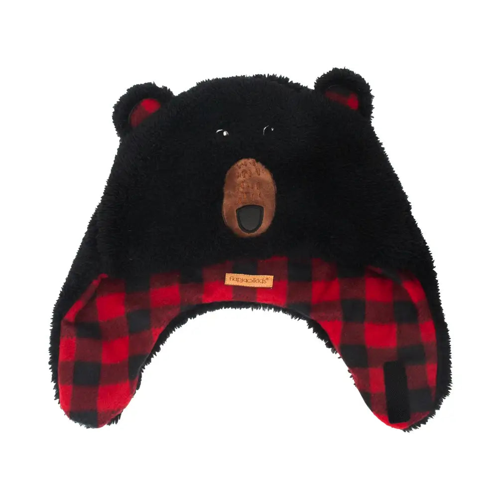 Flapjacks Reversible Sherpa Hat Bear/Monkey