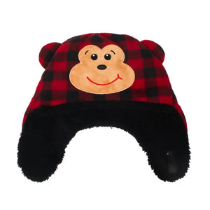 Flapjacks Reversible Sherpa Hat Bear/Monkey