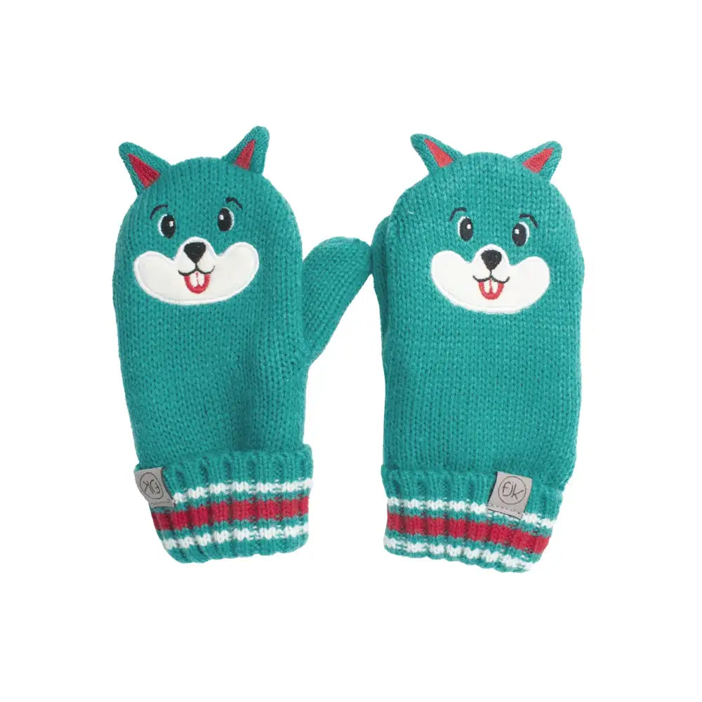 Flapjacks Baby Knitted Mitten - Squirrel