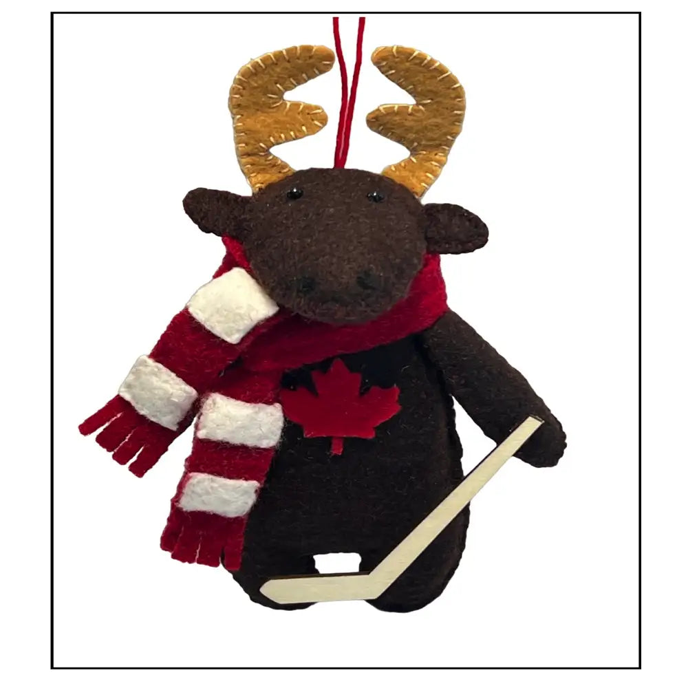 Genius Premium Craft Moose Sewing Kit with Hockey Stick