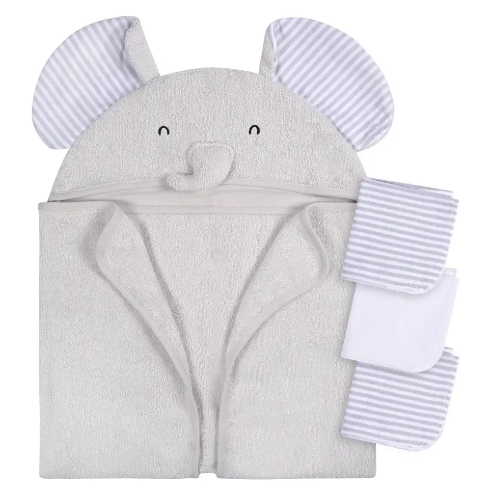 Gerber 4pc Bath Set - Grey Elephant