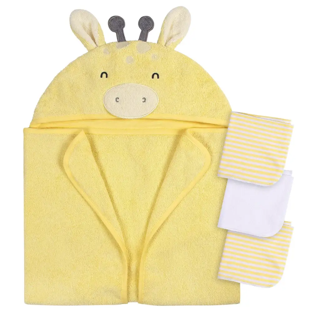 Gerber 4pc Bath Set - Yellow Giraffe