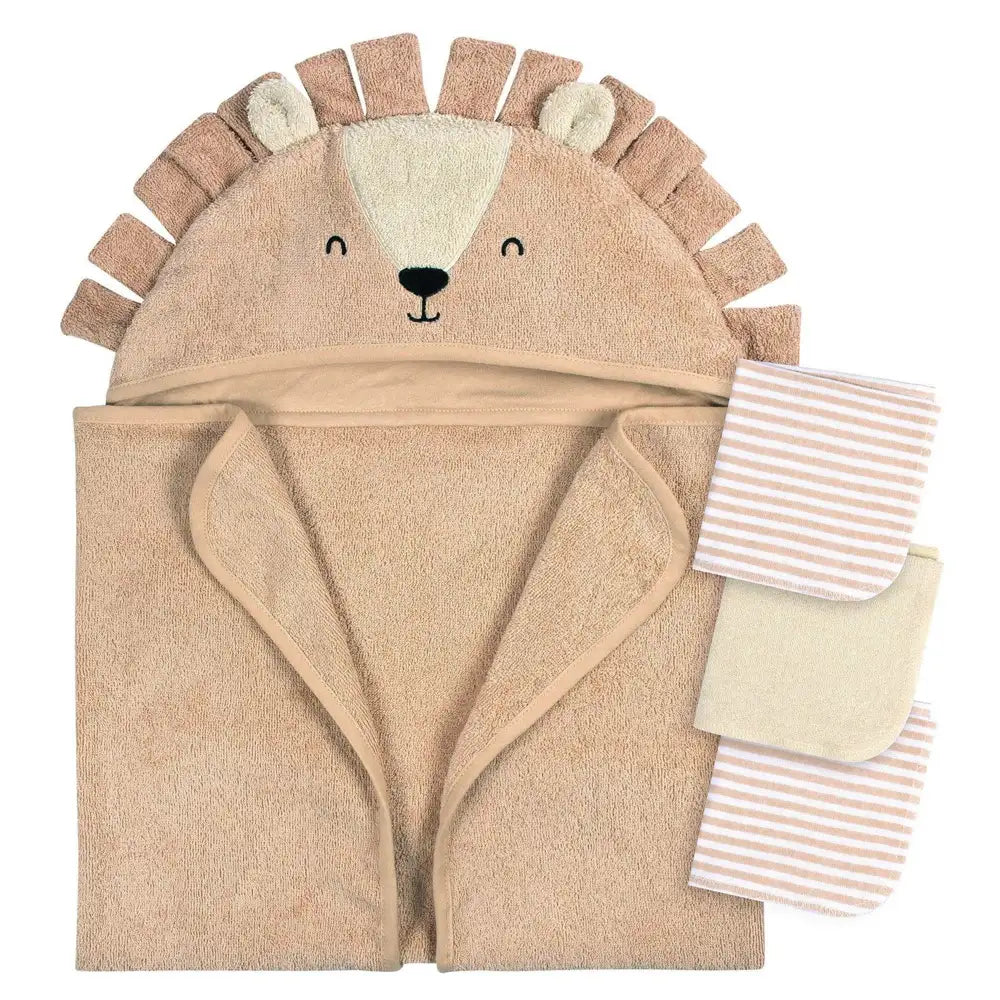 Gerber 4pc Bath Set - Brown Lion
