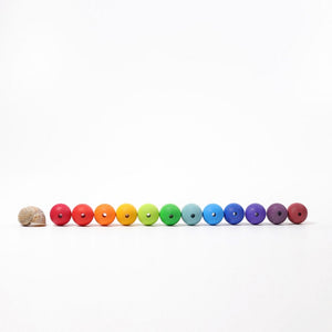 Grimm's Wooden Beads 30mm Multi-Colour 36 pc