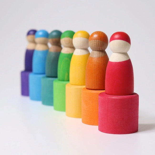 Grimm's 7 Rainbow Friends in 7 Rainbow Bowls