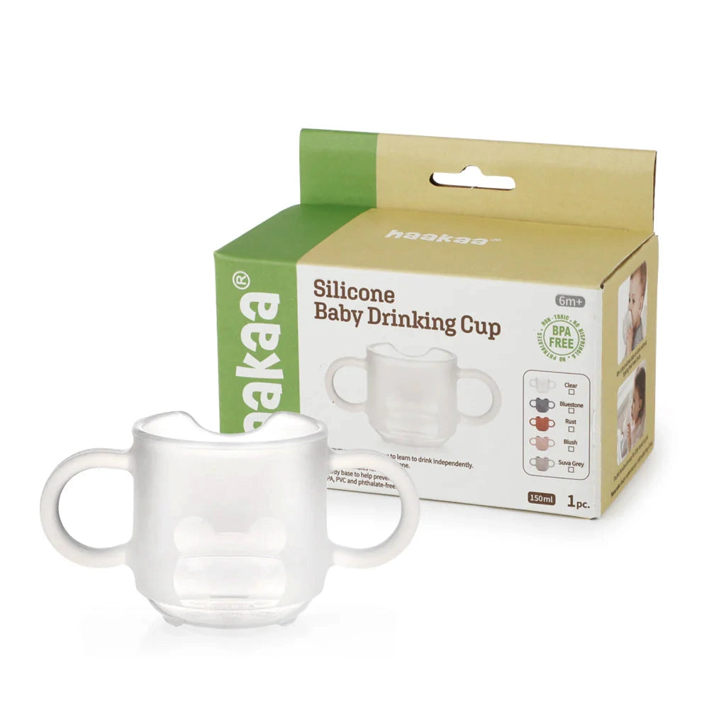 Haakaa Silicone Baby Drinking Cup - Clear