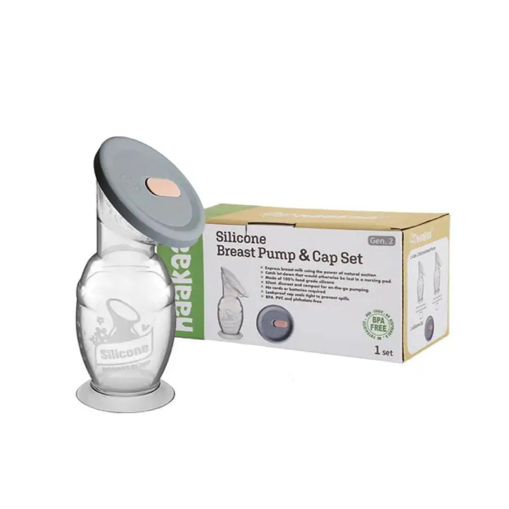 Haakaa English/ French PKG-Combo Tire-Lait et Capuchon 100% silicone 150 ml