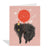 Halfpenny Ballon Cat Card