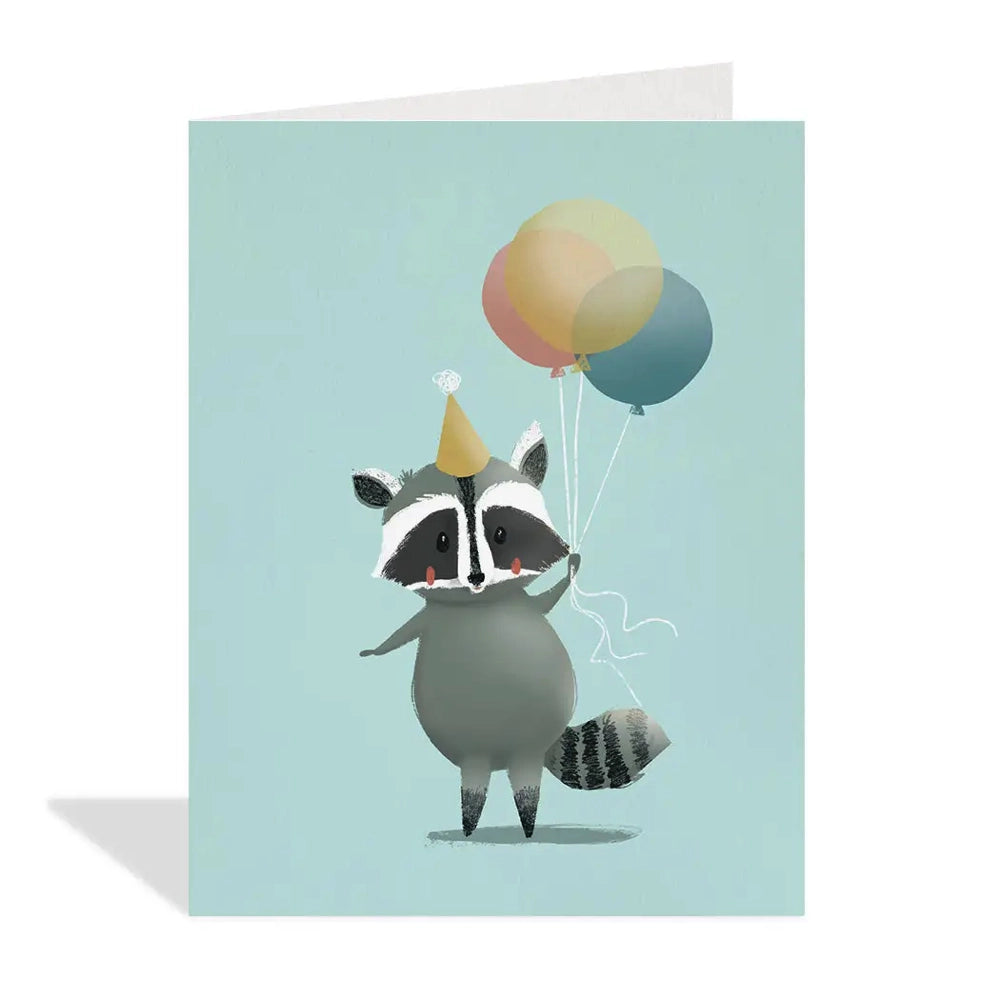 Halfpenny Birthday Raccoon Card