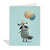Halfpenny Birthday Raccoon Card