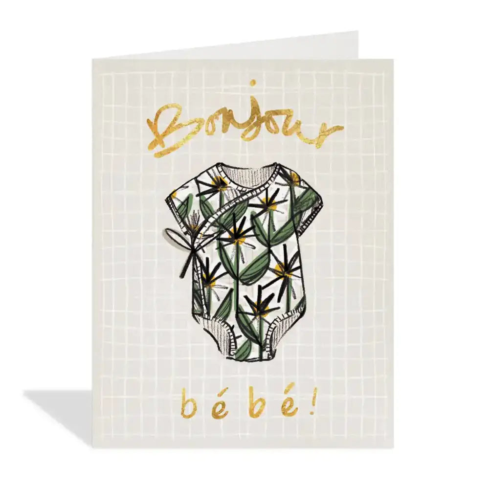 Halfpenny Bonjour Bebe Card