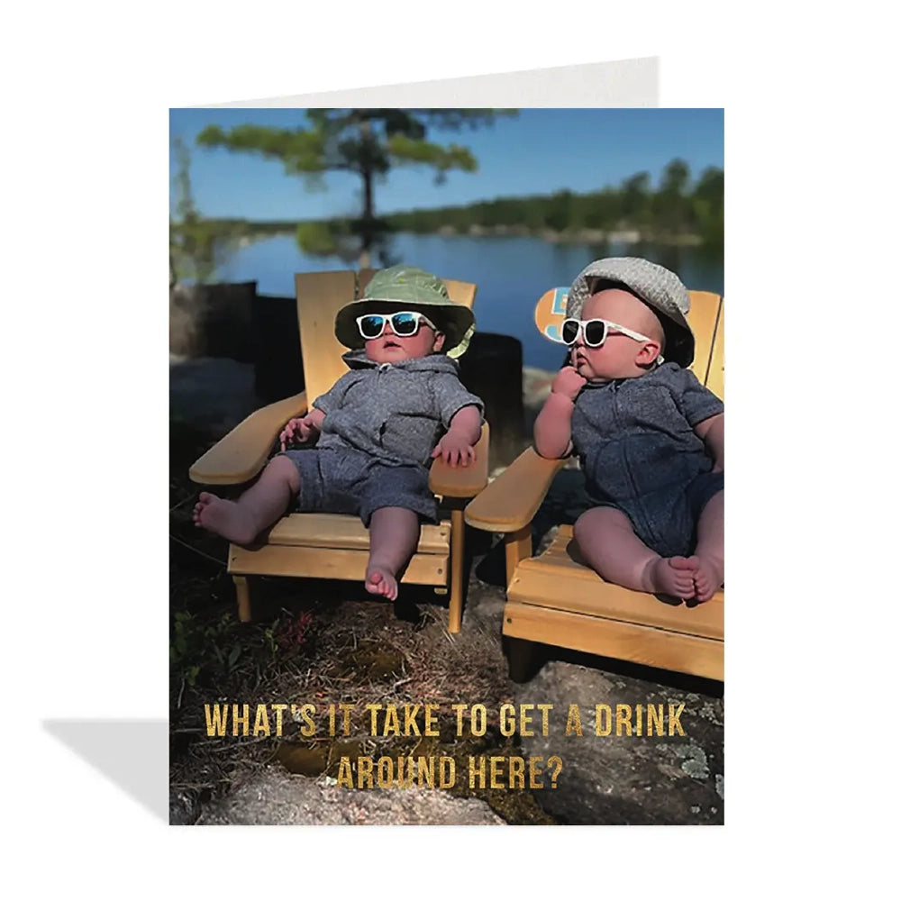 Halfpenny Drinks Are On Me Card