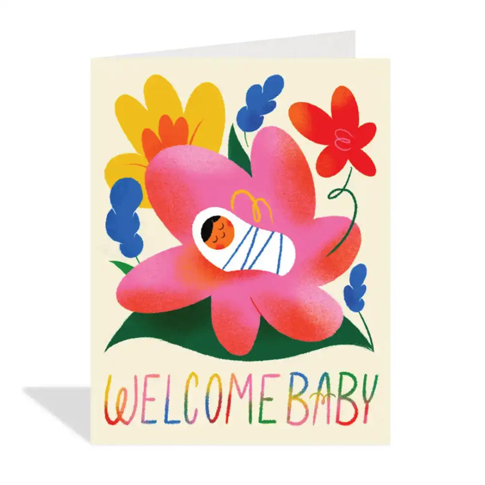 Halfpenny Flower Baby Card
