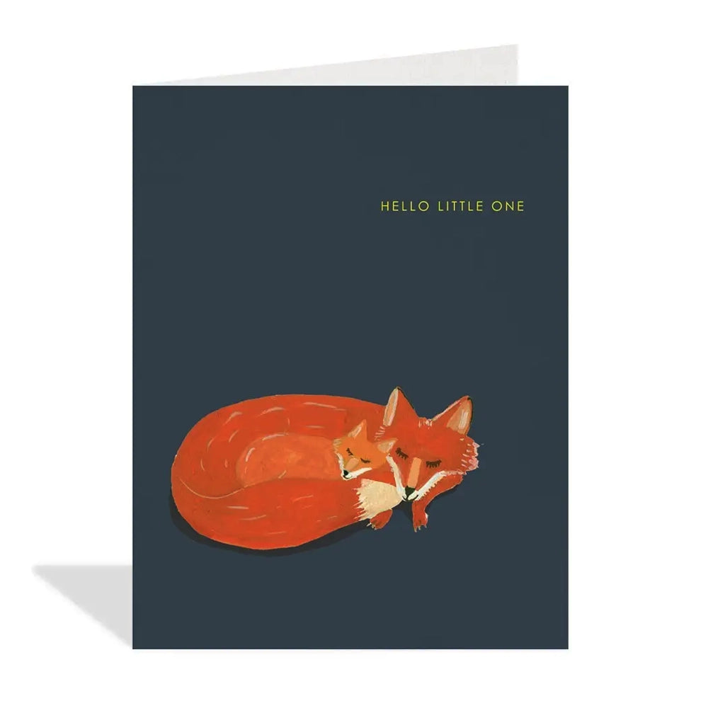 Halfpenny Little Fox Baby Card