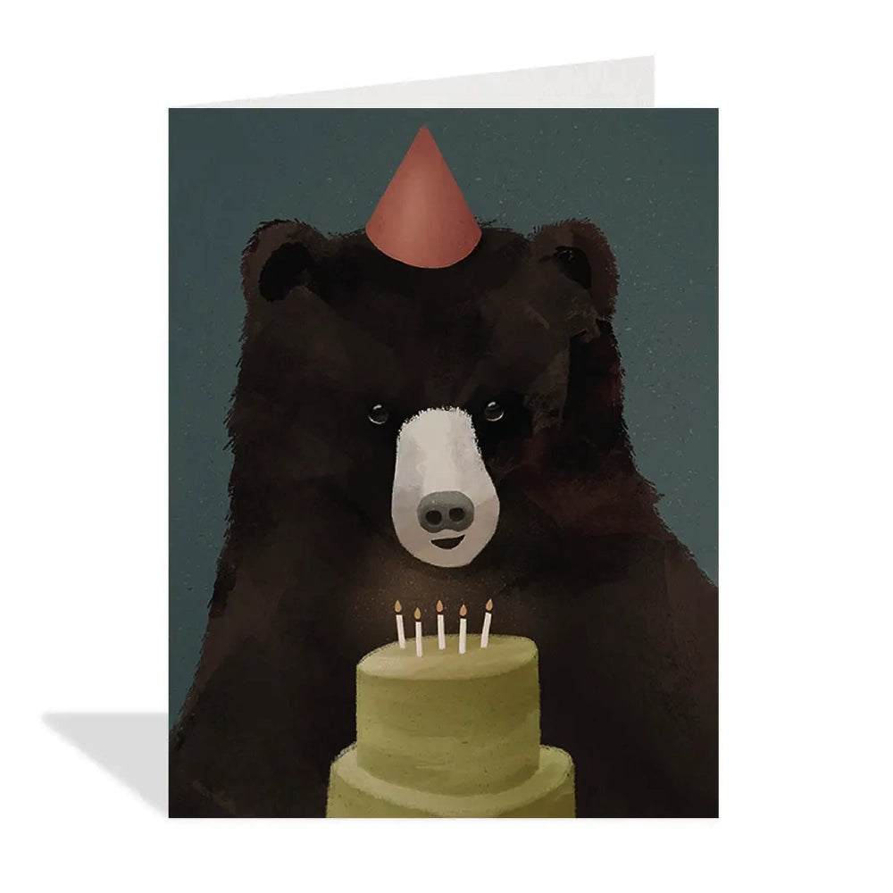 Halfpenny Party Bear Birthday Card