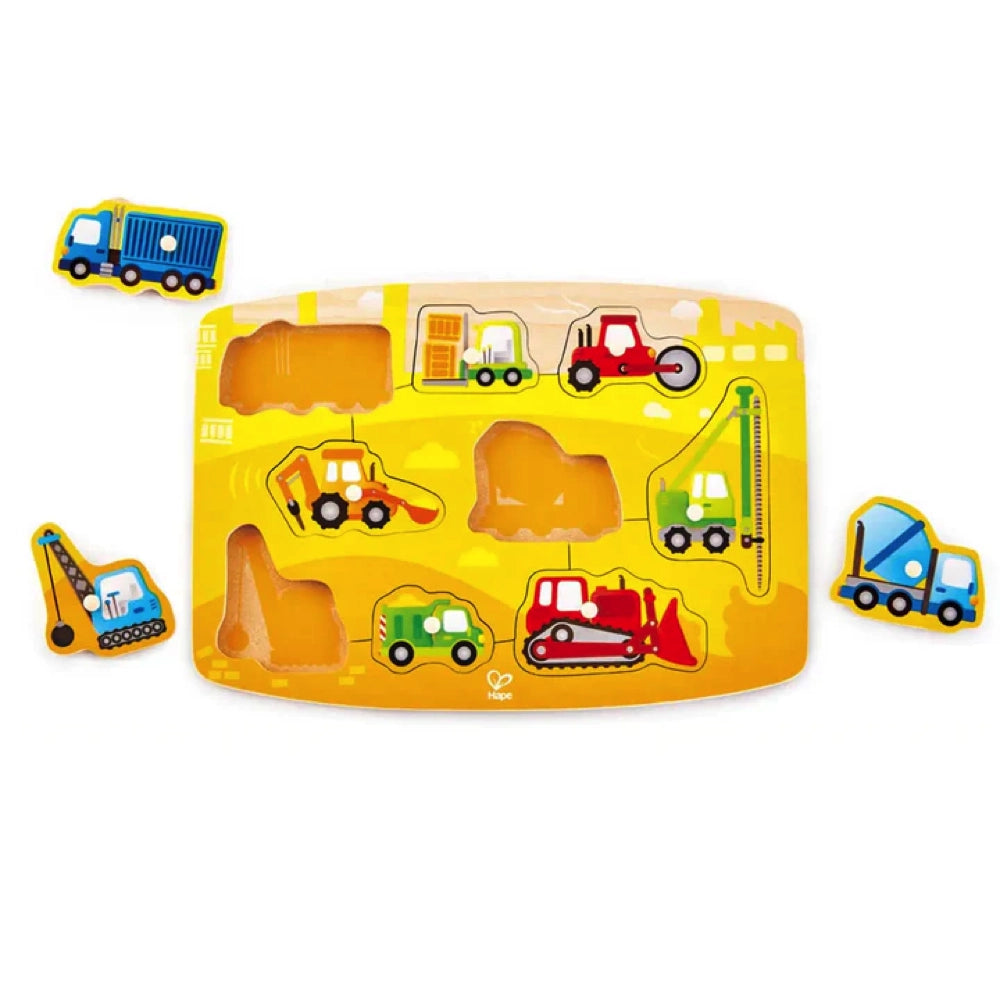 Hape Toys Construction Peg Puzzle