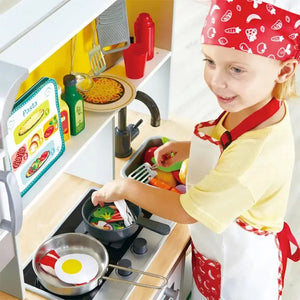 hape toys deluxe kitchen with fun fan stove