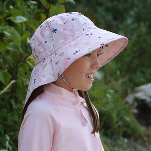 Jan and Jul Aqua Dry Adventure Hat - Bunny Flowers