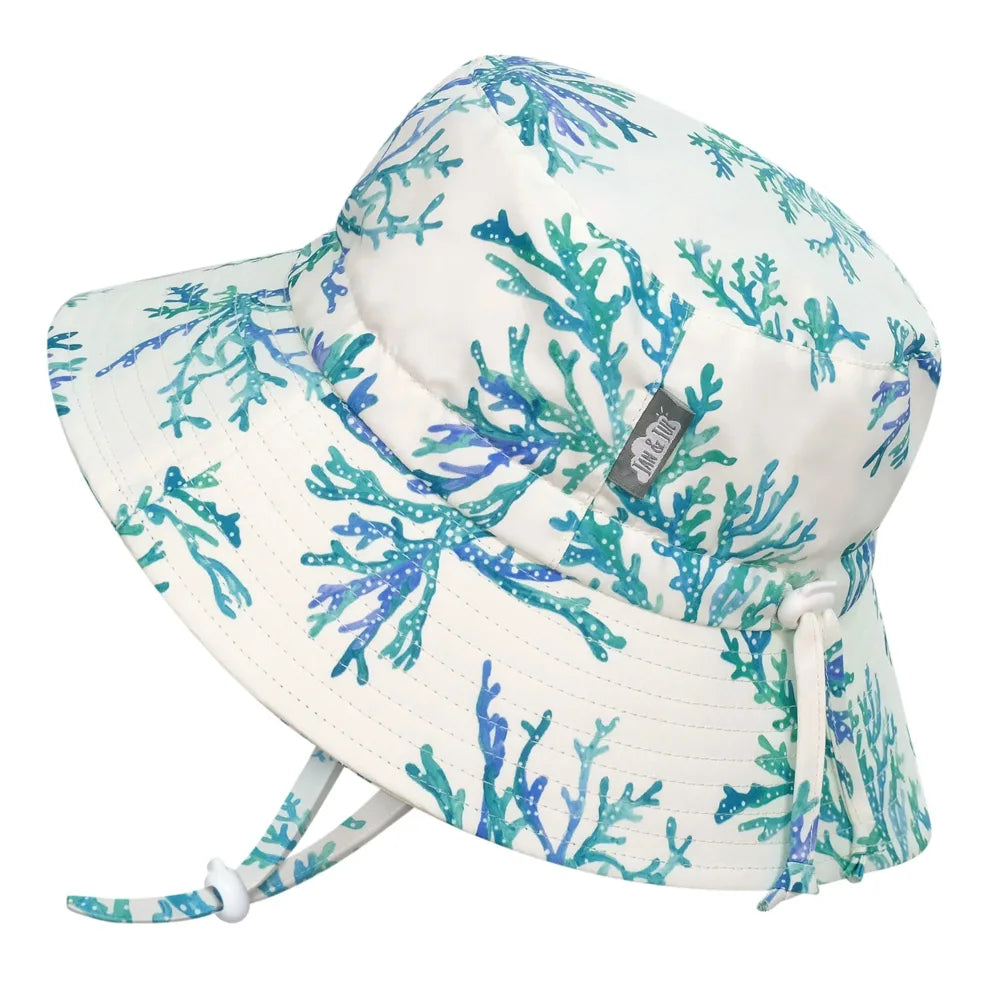 Jan + Jul Aqua Dry Bucket Sun Hat - Blue Coral