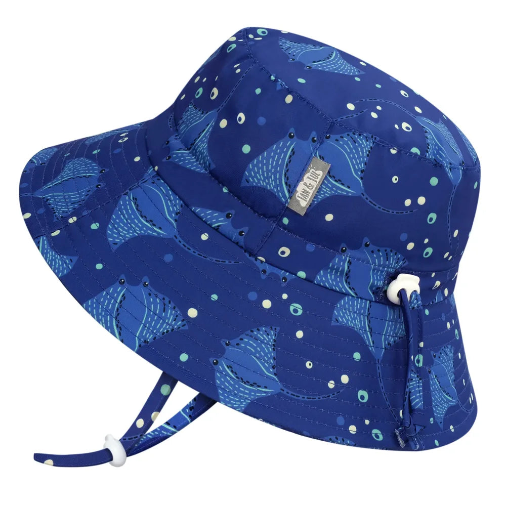 Jan + Jul Aqua Dry Bucket Sun Hat - Manta Ray
