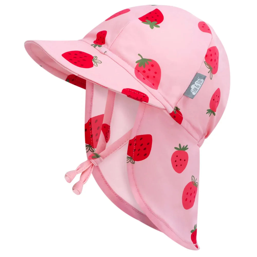Jan + Jul Sun Soft UV Baby Cap - Pink Strawberry
