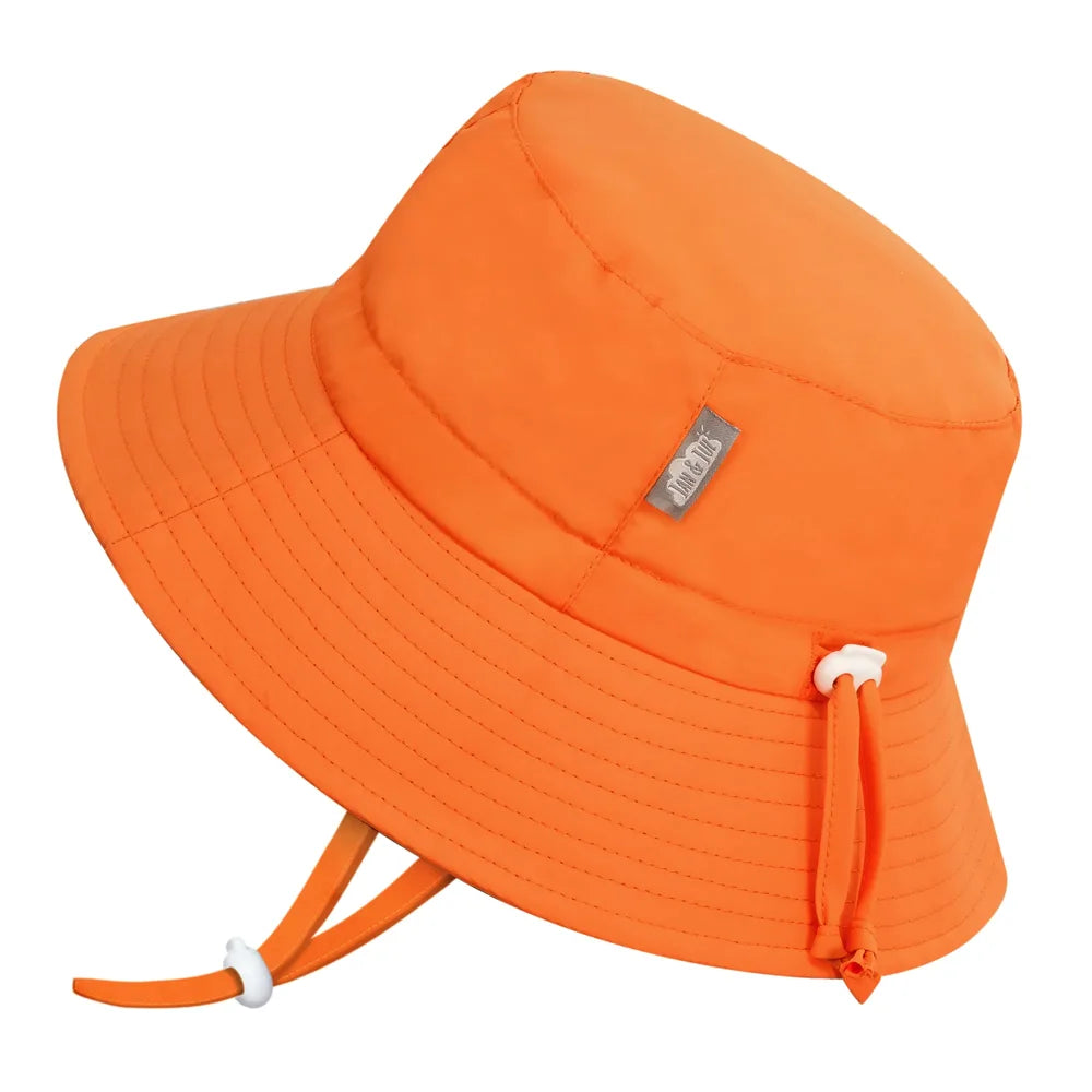 Jan + Jul Aqua Dry Bucket Sun Hat - Bright Orange