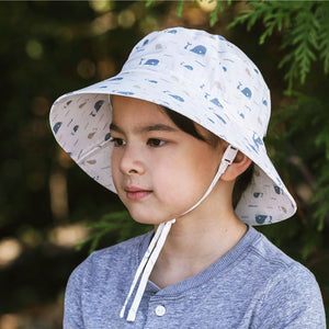 Jan and Jul Cotton Bucket Hat - Whale Tales