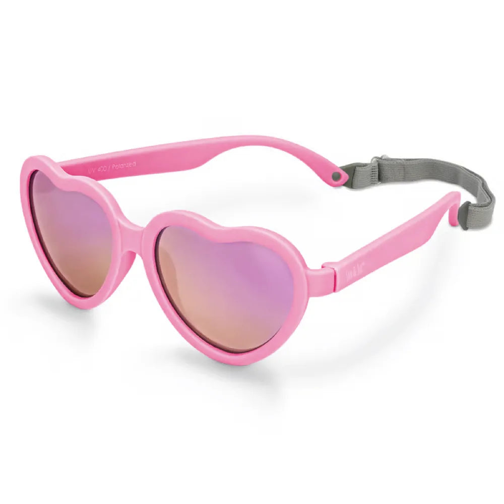Jan and Jul Heart Sunglasses - Peachy Pink