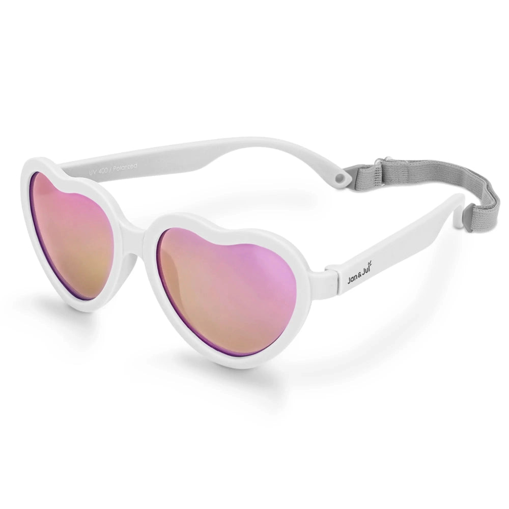 Jan and Jul Heart Sunglasses - White