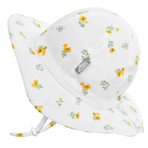 Jan + Jul Cotton Floppy Sun Hats - Yellow Flowers