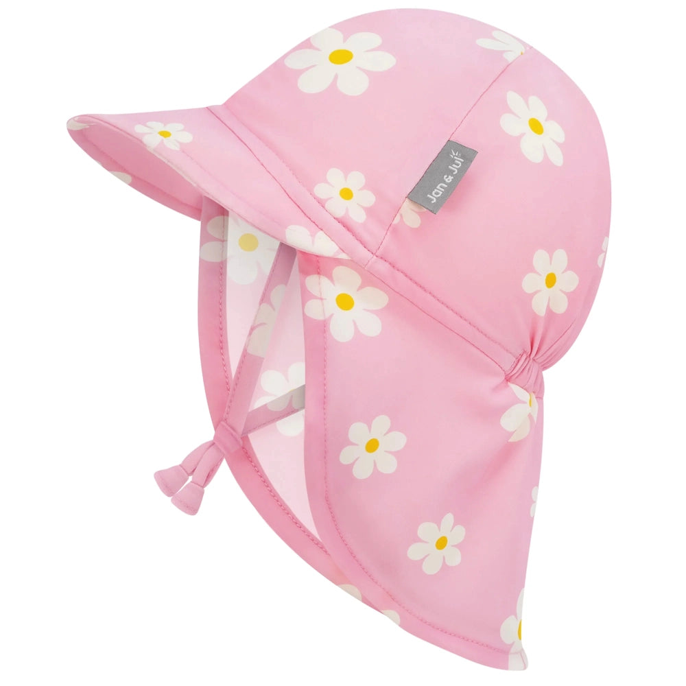 Jan and Jul Sun Soft UV Baby Cap - Pink Daisy