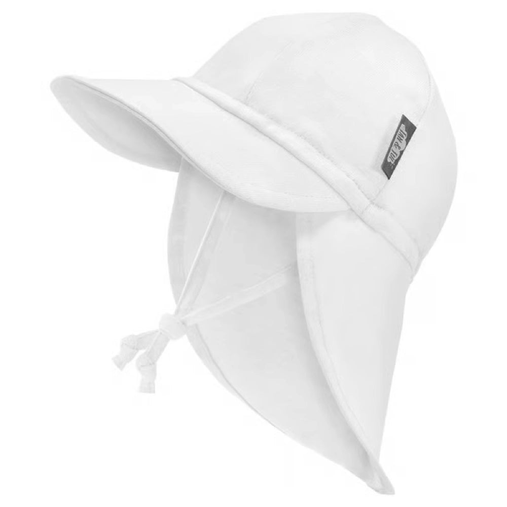 Jan and Jul Sun Soft Cotton Baby Cap - White
