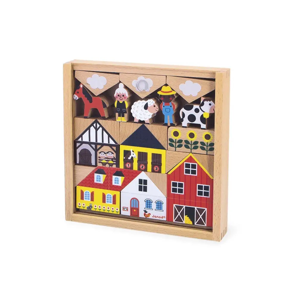 Janod Cross Roads - Countryside Blocks