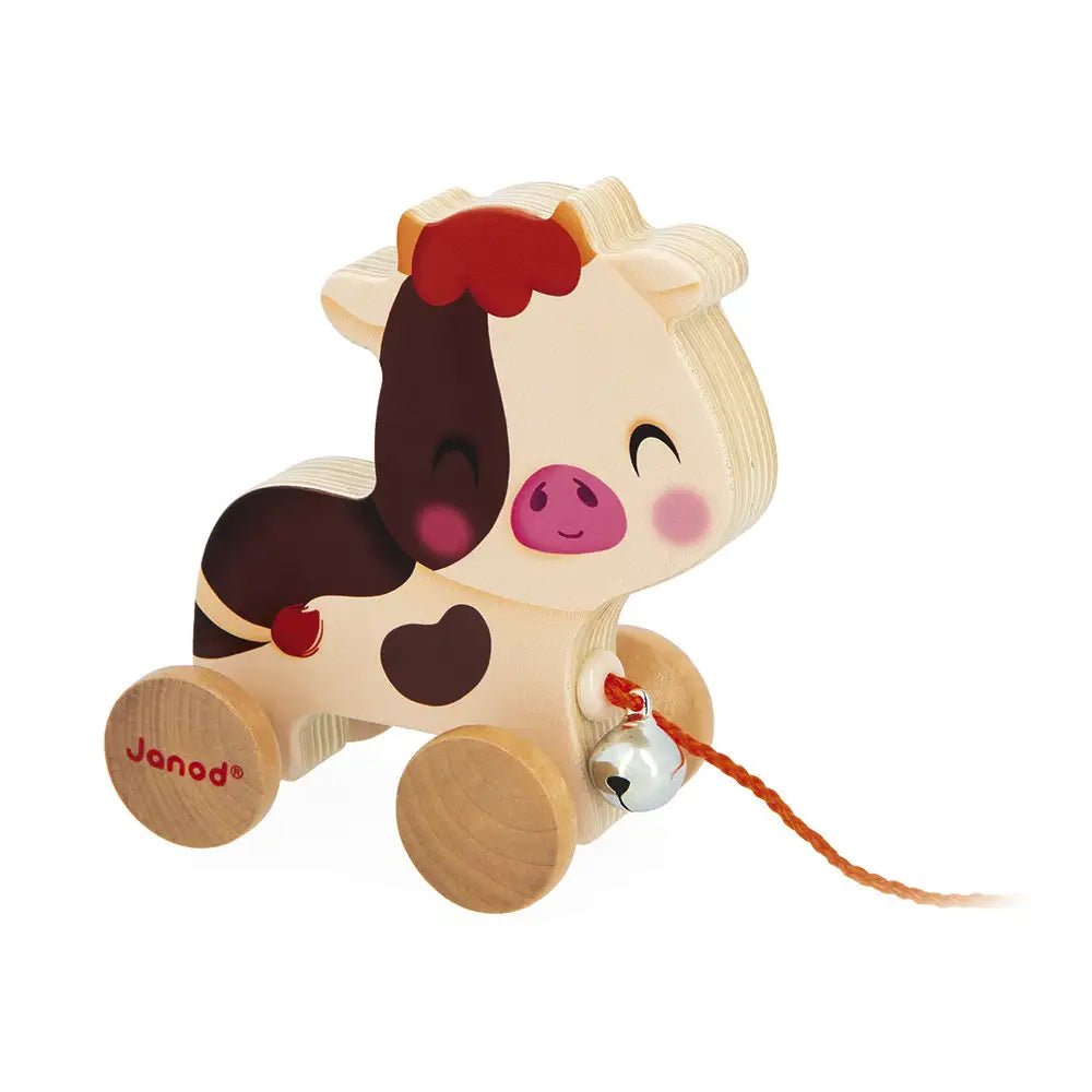 Janod Farm: Pull-Along Cow
